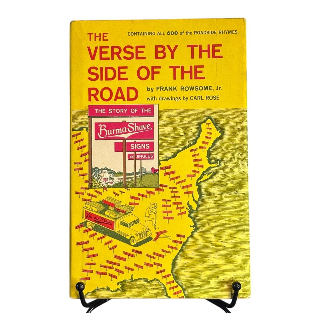 Vintage 1974 Verse by the Side of the Road by Frank Rowsome, Burma Shave, HCDJ